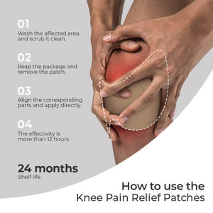 60-Pcs Knee Pain Relief Patches (auk)