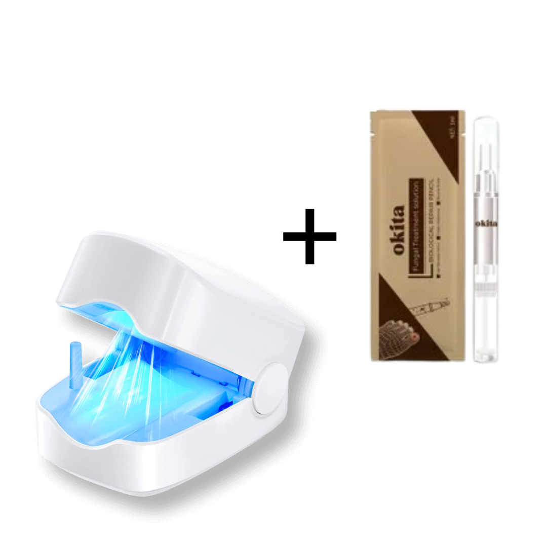 1x Okita Nail Fungus Light + 1 Pc Toenail Fungus Pen (tox)