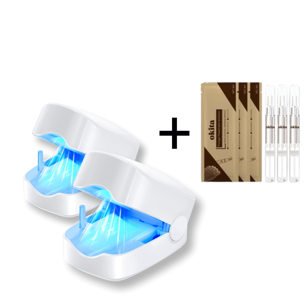 2x Okita Nail Fungus Lights + 3 Pcs Toenail Fungus Pen (tox)