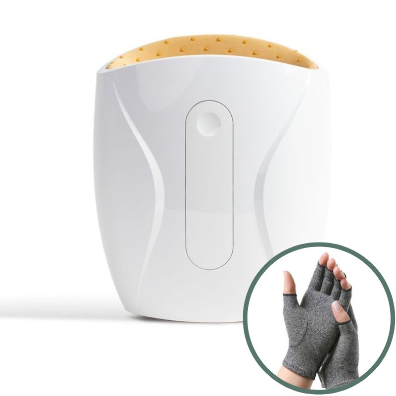 1x Hand Massager + 1 Pair Arthritis Gloves (tbhm)